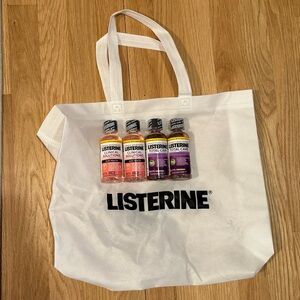 Listerine travel Mouthwash Set and bag: clinical solutions and total care